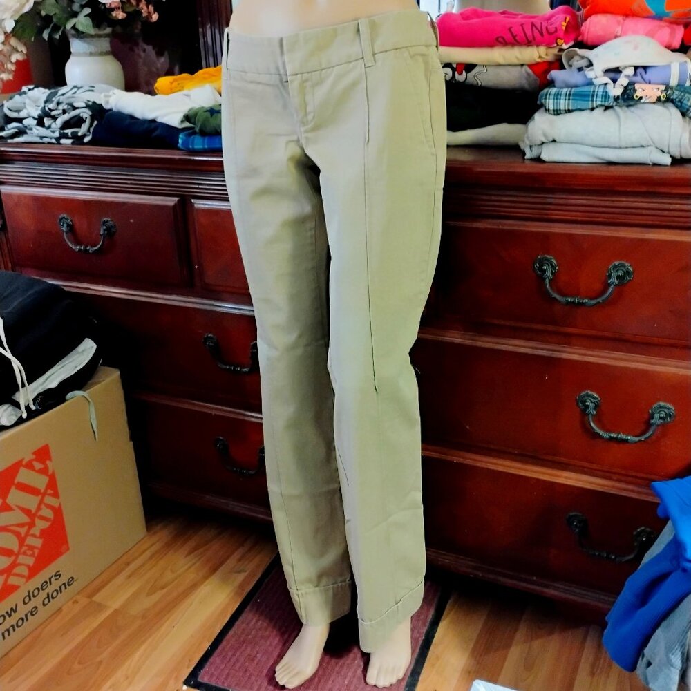 Tan Cotton Slacks